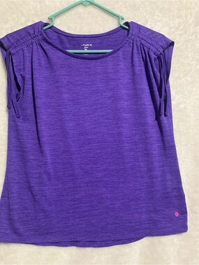 Girls' Purple Short Sleeve Tee - Athletic Layer 8